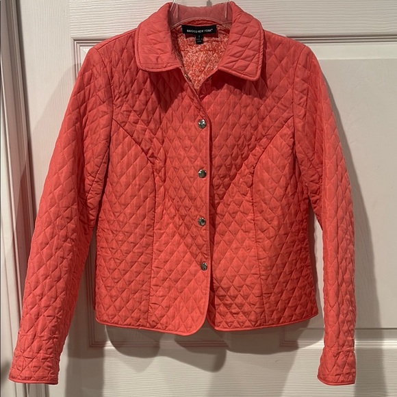 Briggs New York Jackets & Blazers - Briggs New York Coral Quilted Snap-Front Jacket